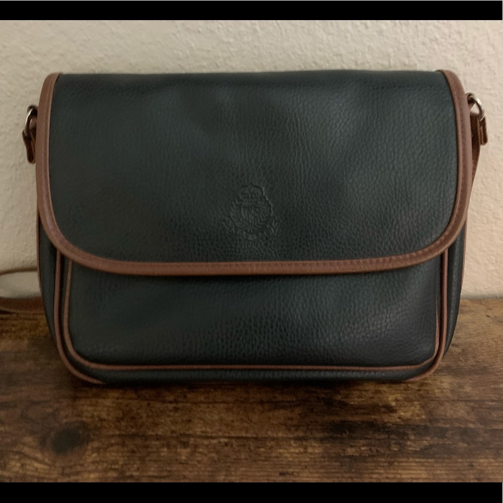 Black & Brown Tandem Cross-body Purse